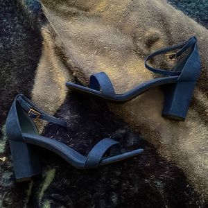 Brand new blue heels never used will come in different box than original.